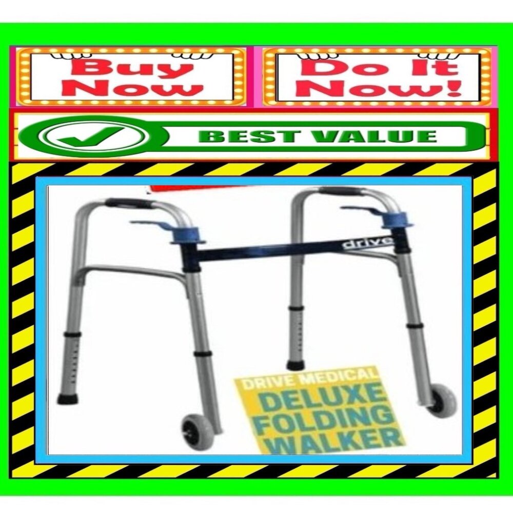 ✅🚨🆕🔴🌸S🌸A🌸L🌸E🌸⭐️🔴📢DRIVE MEDICAL Trigger FOLDING WALKER🟢💸BUY NOW❗️💸🟢